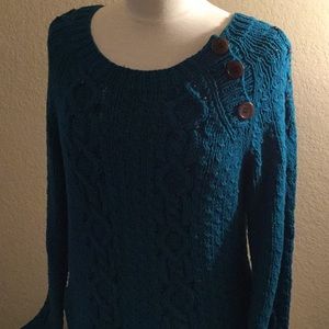 DKNY CITY Turquoise Sweater